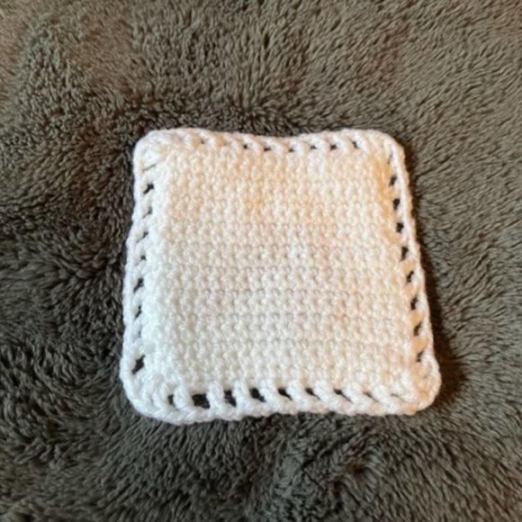 Christmas Coasters Handmade Crocheted Items Set of Two Christmas Gift & Ornament - Picture 6 of 7